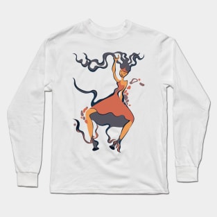 Girl dancing underwater Long Sleeve T-Shirt